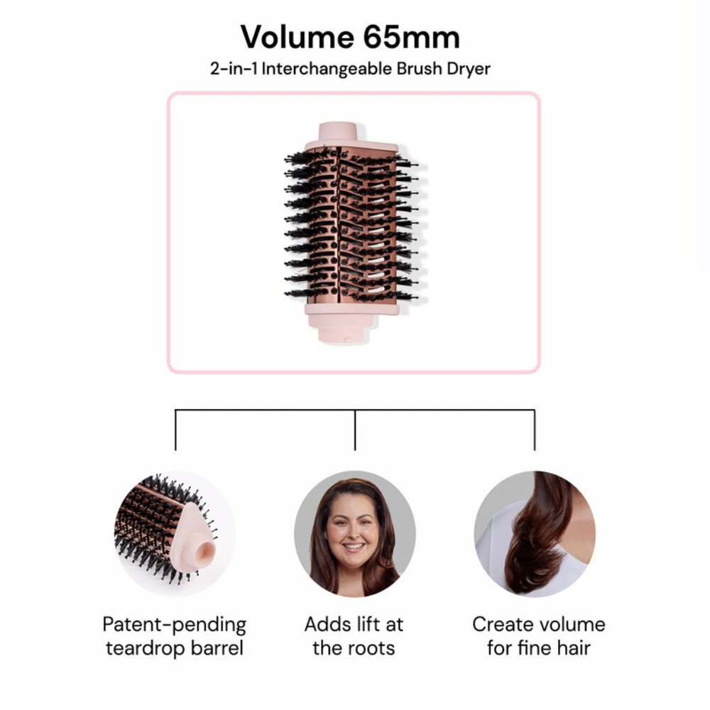 L'ange - Multi-Volume 65mm - 2-IN-1 Teardrop Brush Dryer Attachement Barrel - Picture 3 of 8